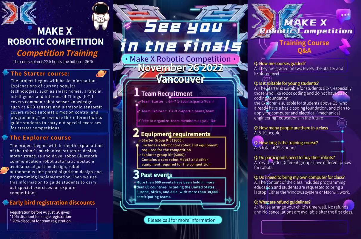 Make X Robotic Competition 2022 Vancouver